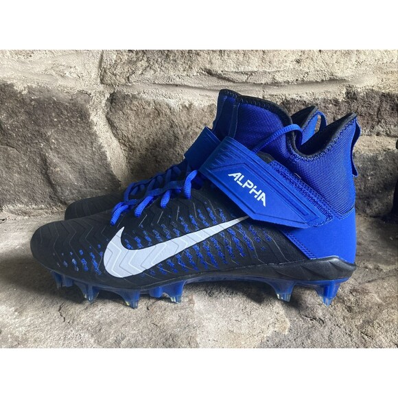 Nike Alpha Menace Pro 2 Mid Football Cleats Mens Size 10 Royal Blue BV3945-400 - Picture 1 of 7